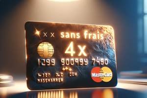 Paiement en 4 fois sans frais